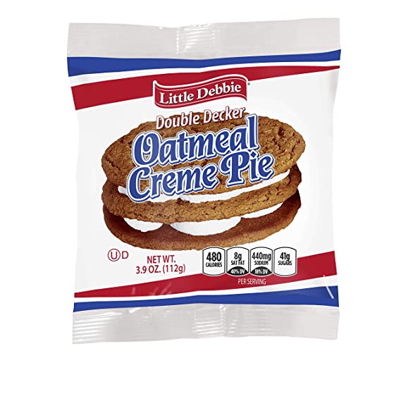 Little Debbie Double Decker Oatmeal Creme Pie 6ct